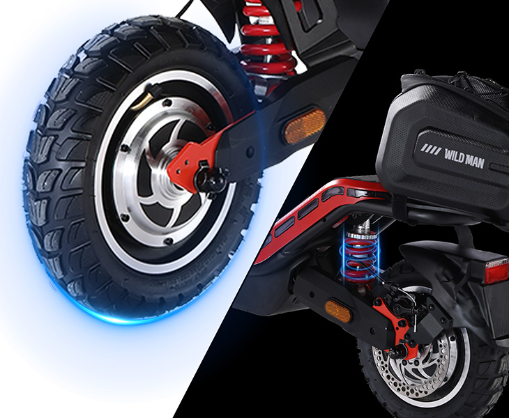 Excellent Shock Absorption, Allowing You to Ride as if on Flat Ground